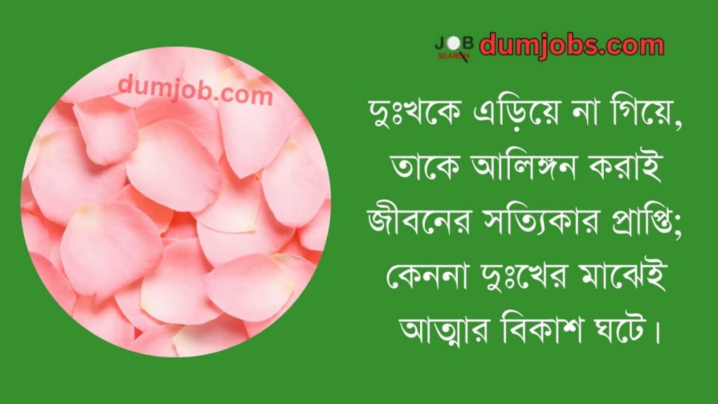 দুঃখ নিয়ে রবীন্দ্রনাথের উক্তি