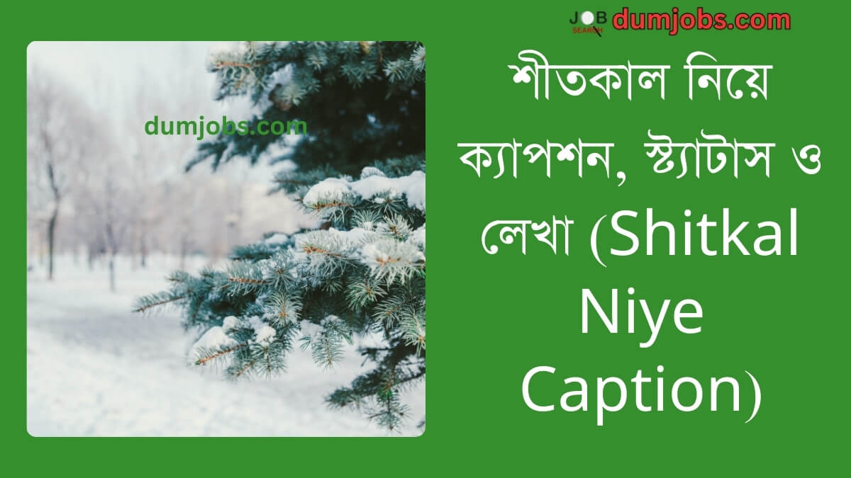 শীতকাল নিয়ে ক্যাপশন (Shitkal Niye Caption), স্ট্যাটাস ও লেখা